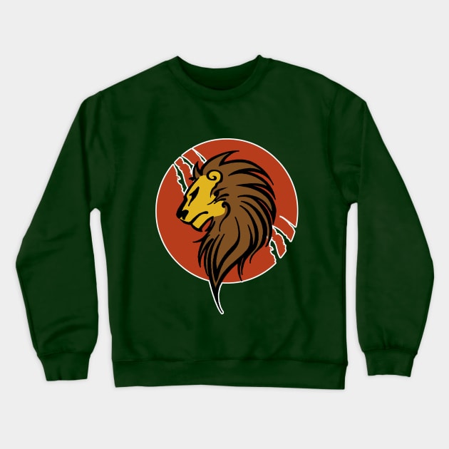 Lion head Crewneck Sweatshirt by Vick Debergh